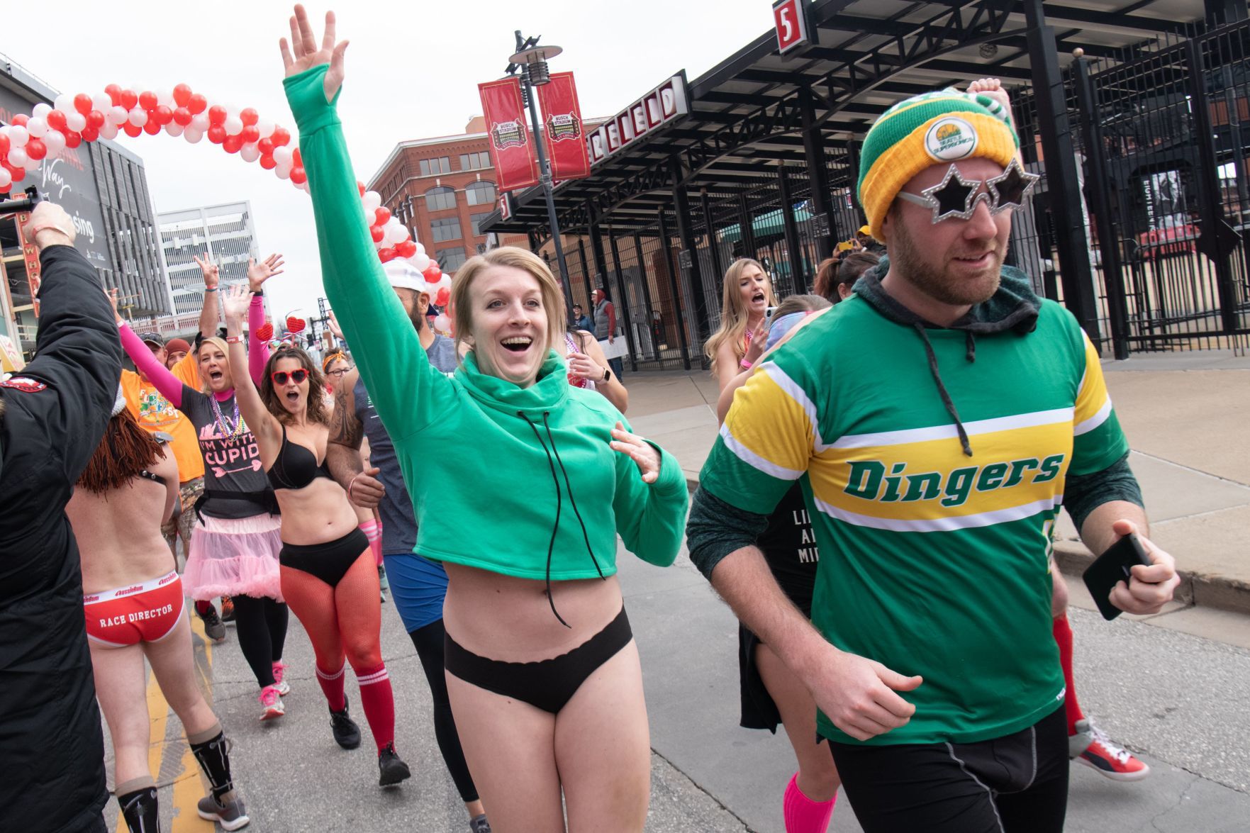 Cupid's Undie Run in St. Louis